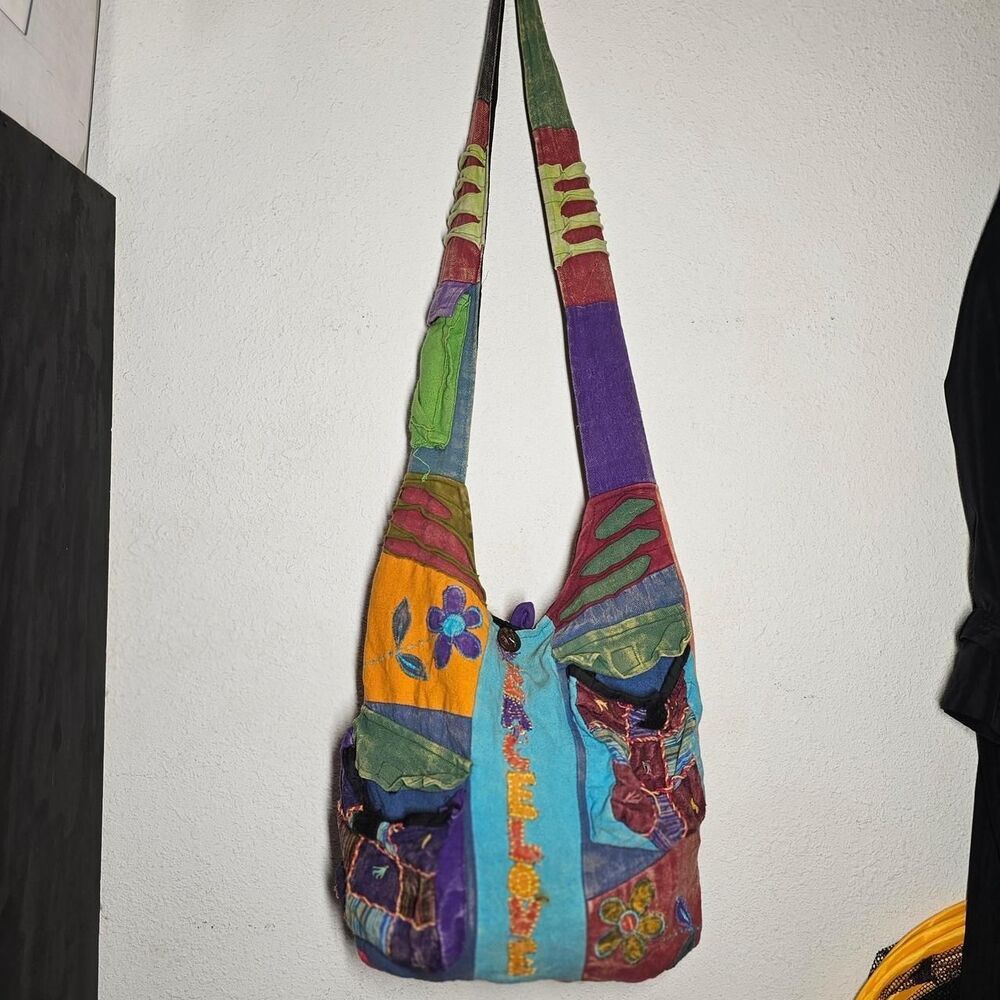 vintage y2k 2000s whimsigoth boho fairy cottagecore slouchy bag